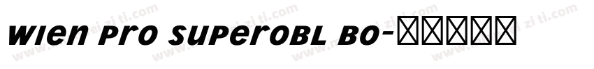 Wien Pro Superobl Bo字体转换